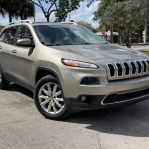 Horizontal photograph of a 2017JeepCherokeeLimited Sport Utility 4D
