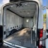 Horizontal photograph of a 2021FordTransit 250 Cargo VanMedium Roof w/LWB Van 3D