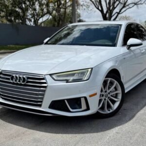 Horizontal photograph of a 2019AudiA4Premium Plus Sedan 4D