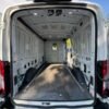 Horizontal photograph of a 2021FordTransit 250 Cargo VanMedium Roof w/LWB Van 3D