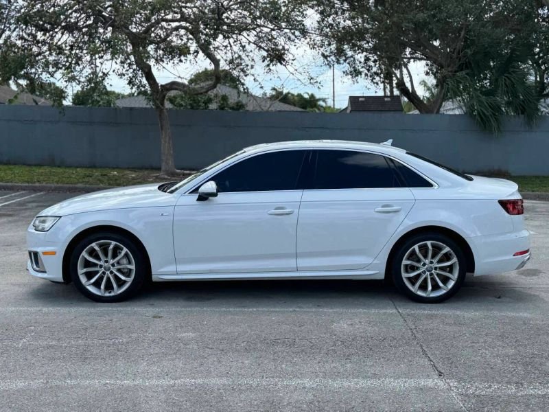 Horizontal photograph of a 2019AudiA4Premium Plus Sedan 4D