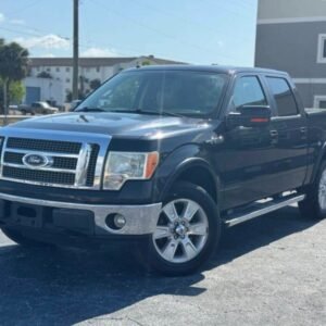Horizontal photograph of a 2010FordF150 SuperCrew CabLariat Pickup 4D 6 1/2 ft