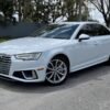 Horizontal photograph of a 2019AudiA4Premium Plus Sedan 4D