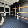 Horizontal photograph of a 2021FordTransit 250 Cargo VanHigh Roof Van 3D