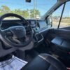Horizontal photograph of a 2021FordTransit 250 Cargo VanHigh Roof Van 3D