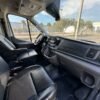 Horizontal photograph of a 2021FordTransit 250 Cargo VanMedium Roof w/LWB Van 3D