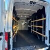 Horizontal photograph of a 2022FordTransit 250 Cargo VanHigh Roof Van 3D