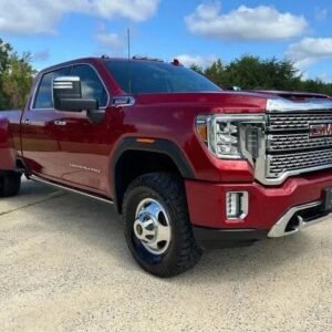 Horizontal photograph of a 2021GMCSierra 3500 HD Crew CabDenali Pickup 4D 8 ft