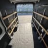 Horizontal photograph of a 2021FordTransit 250 Cargo VanHigh Roof Van 3D