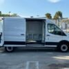 Horizontal photograph of a 2021FordTransit 250 Cargo VanMedium Roof w/LWB Van 3D
