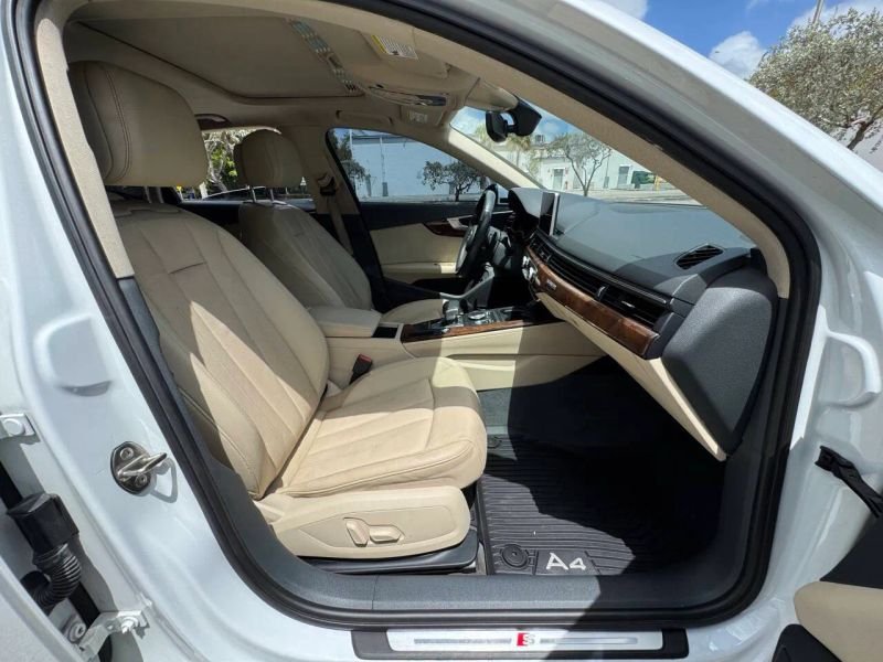Horizontal photograph of a 2019AudiA4Premium Plus Sedan 4D