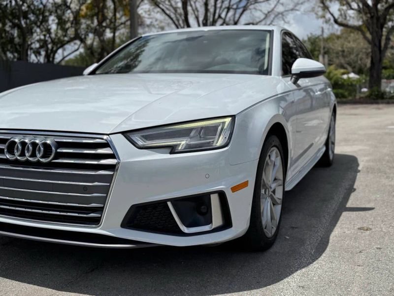 Horizontal photograph of a 2019AudiA4Premium Plus Sedan 4D