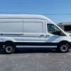 Horizontal photograph of a 2021FordTransit 250 Cargo VanHigh Roof Van 3D