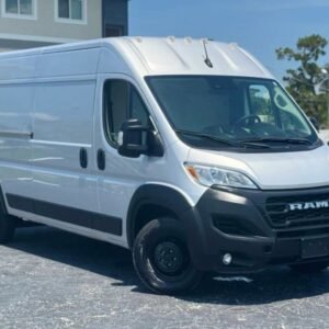 Horizontal photograph of a 2023RamProMaster Cargo Van3500 High Roof Extended Van 3D