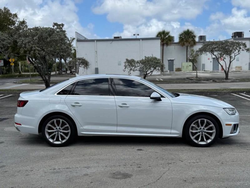 Horizontal photograph of a 2019AudiA4Premium Plus Sedan 4D