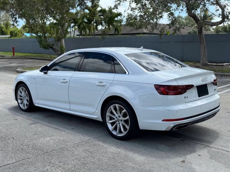 Horizontal photograph of a 2019AudiA4Premium Plus Sedan 4D