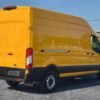 Horizontal photograph of a 2021FordTransit 250 Cargo VanHigh Roof Van 3D