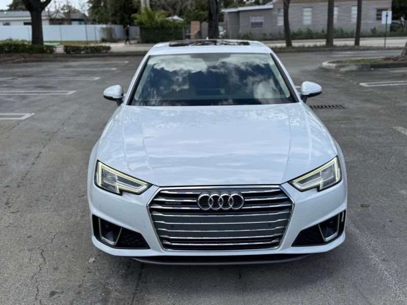 Horizontal photograph of a 2019AudiA4Premium Plus Sedan 4D