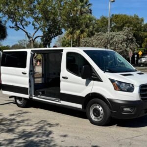 Horizontal photograph of a 2020FordTransit 150 Cargo VanLow Roof w/RWB Van 3D