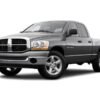 Horizontal photograph of a 2006DodgeRam 1500 Mega CabLaramie Pickup 4D 6 1/4 ft
