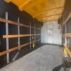 Horizontal photograph of a 2021FordTransit 250 Cargo VanHigh Roof Van 3D