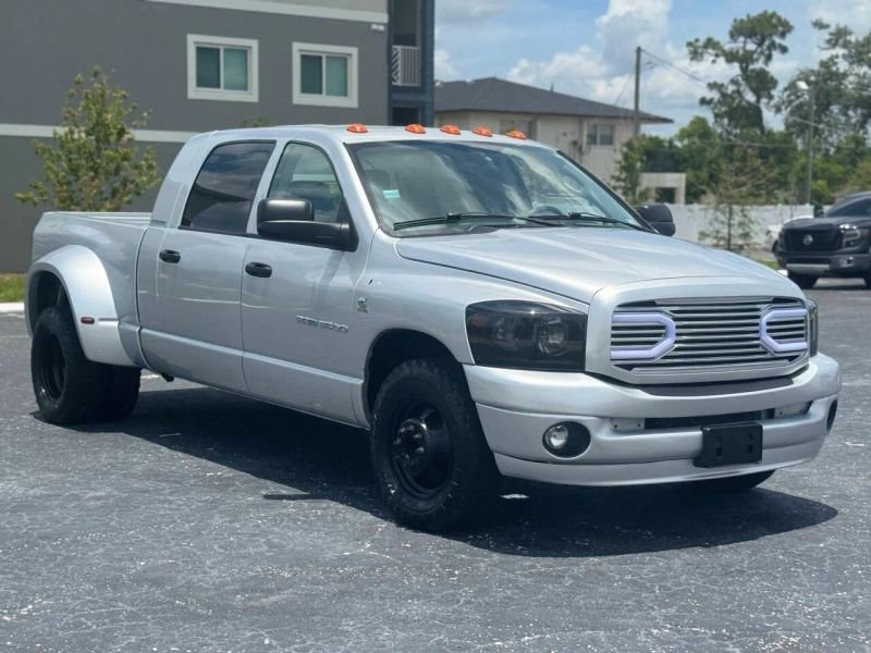 Horizontal photograph of a 2006DodgeRam 3500 Mega CabSLT Pickup 4D 6 1/4 ft