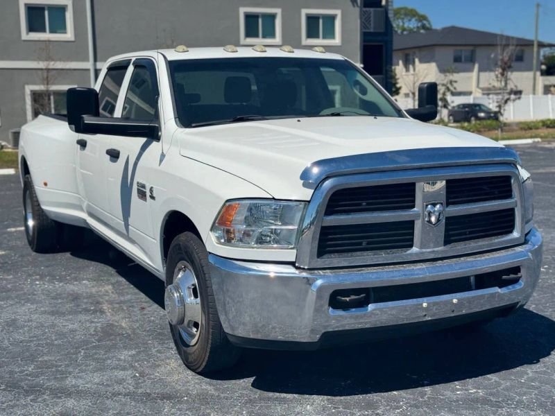 Horizontal photograph of a 2012Ram3500 Crew CabST Pickup 4D 8 ft