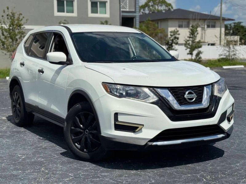 Horizontal photograph of a 2017NissanRogueS Sport Utility 4D