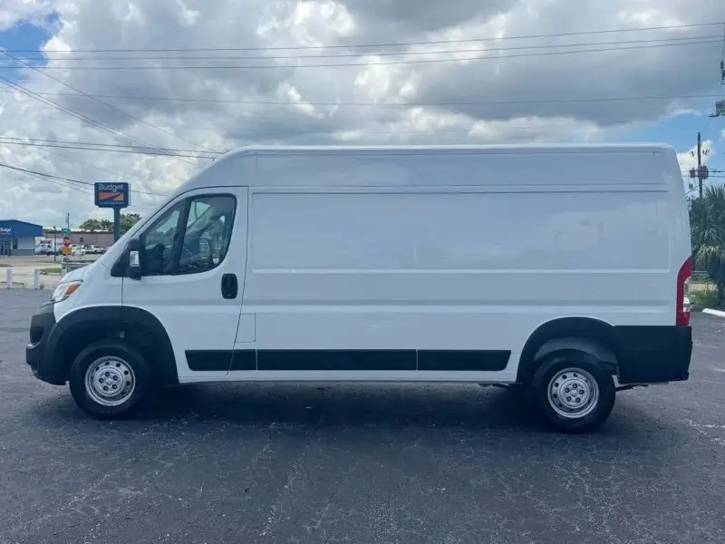 Horizontal photograph of a 2023RamProMaster Cargo Van2500 High Roof Van 3D
