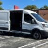 Horizontal photograph of a 2019FordTransit 150 VanMedium Roof w/Sliding Side Door w/LWB Van 3D
