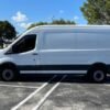 Horizontal photograph of a 2019FordTransit 150 VanMedium Roof w/Sliding Side Door w/LWB Van 3D