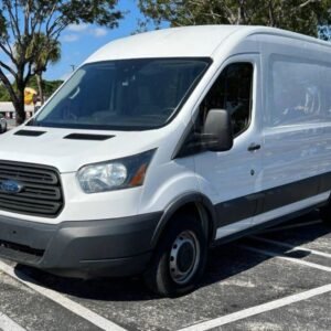 Horizontal photograph of a 2019FordTransit 150 VanMedium Roof w/Sliding Side Door w/LWB Van 3D
