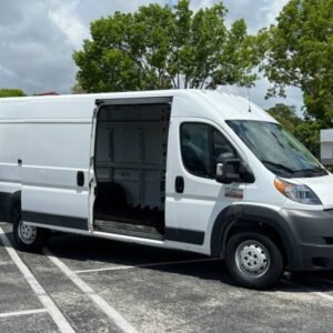 Horizontal photograph of a 2018RamProMaster Cargo Van3500 High Roof Extended Van 3D