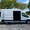 Horizontal photograph of a 2019FordTransit 350 HD VanExtended Length High Roof w/Sliding Side Door w/9950-lb GVWR Van 3D