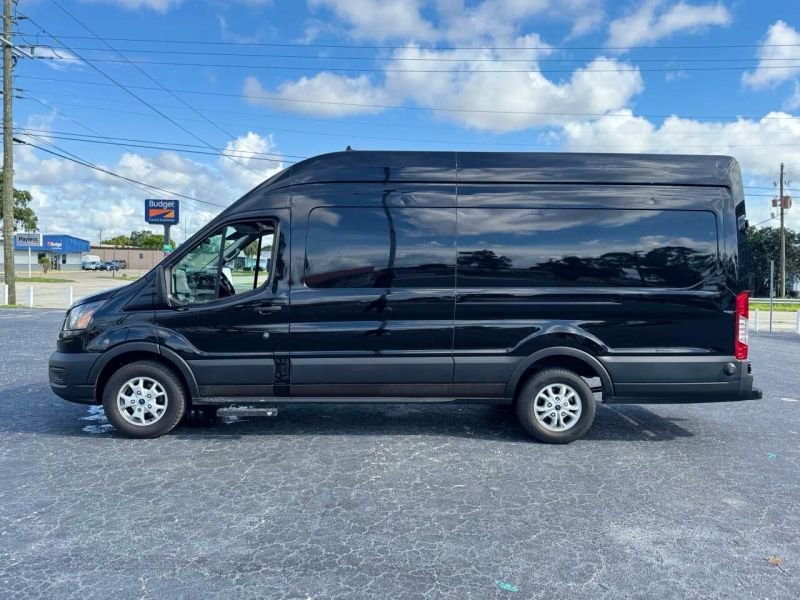 Horizontal photograph of a 2015FordTransit 350 VanExtended Length High Roof w/Sliding Side Door Van 3D
