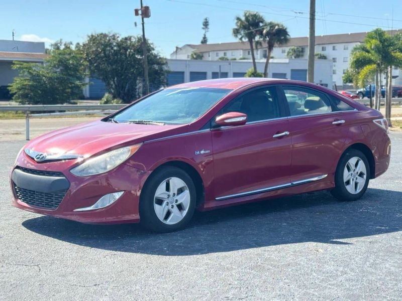 Horizontal photograph of a 2011HyundaiSonataHybrid Sedan 4D