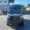 Horizontal photograph of a 2020FordTransit 250 Cargo VanExtended Length High Roof Van 3D