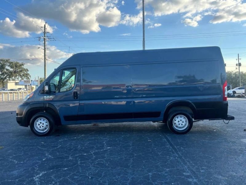 Horizontal photograph of a 2021RamProMaster Cargo Van3500 High Roof Extended Van 3D