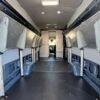 Horizontal photograph of a 2020FordTransit 250 Cargo VanExtended Length High Roof Van 3D