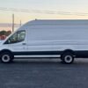 Horizontal photograph of a 2021FordTransit 250 Cargo VanHigh Roof Extended Length Van 3D