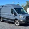 Horizontal photograph of a 2020FordTransit 250 Cargo VanExtended Length High Roof Van 3D