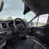 Horizontal photograph of a 2021FordTransit 250 Cargo VanHigh Roof Extended Length Van 3D