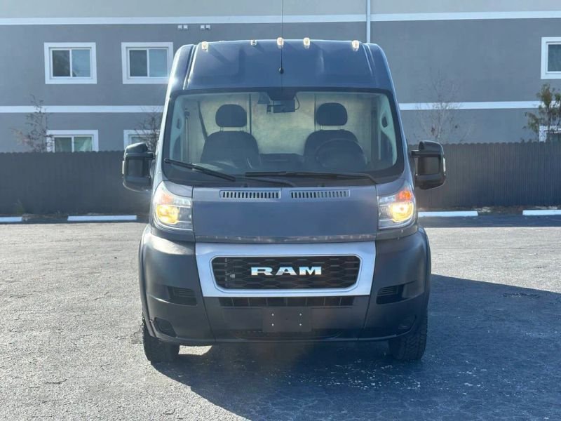 Horizontal photograph of a 2020RamProMaster Cargo Van3500 High Roof Extended Van 3D