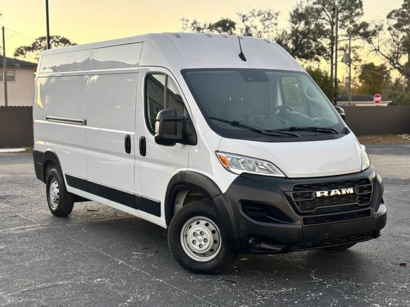 Horizontal photograph of a 2023RamProMaster Cargo Van2500 High Roof w/159" WB Van 3D