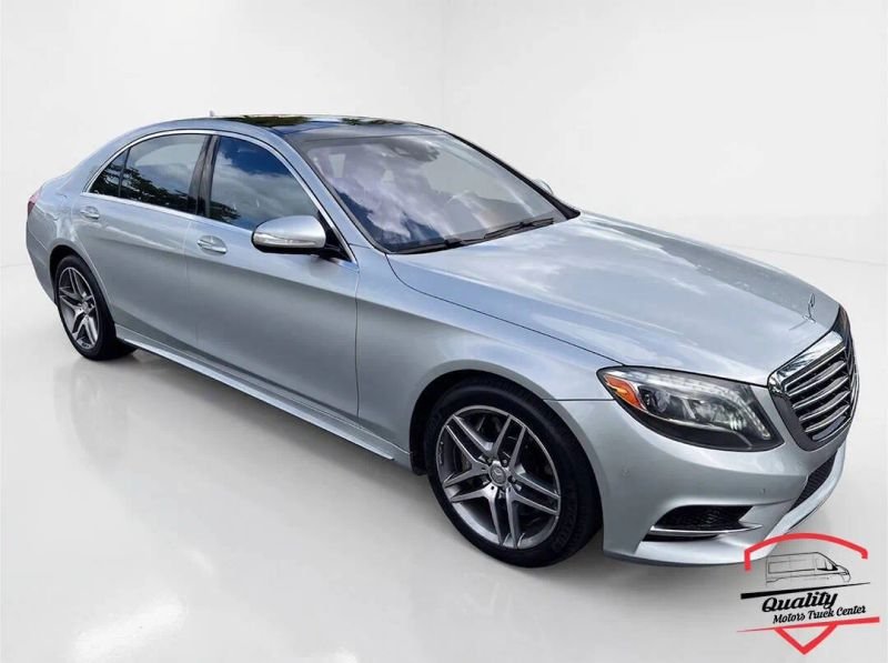 Horizontal photograph of a 2015Mercedes-BenzS-ClassS 550 Sedan 4D