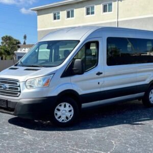 Horizontal photograph of a 2016FordTransit 350 WagonXLT w/Medium Roof w/Sliding Side Door Van 3D