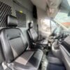 Horizontal photograph of a 2021FordTransit 250 Cargo VanHigh Roof Van 3D