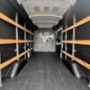 Horizontal photograph of a 2021FordTransit 250 Cargo VanHigh Roof Van 3D