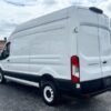 Horizontal photograph of a 2021FordTransit 250 Cargo VanHigh Roof Van 3D