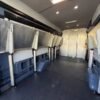 Horizontal photograph of a 2020FordTransit 250 Cargo VanExtended Length High Roof Van 3D